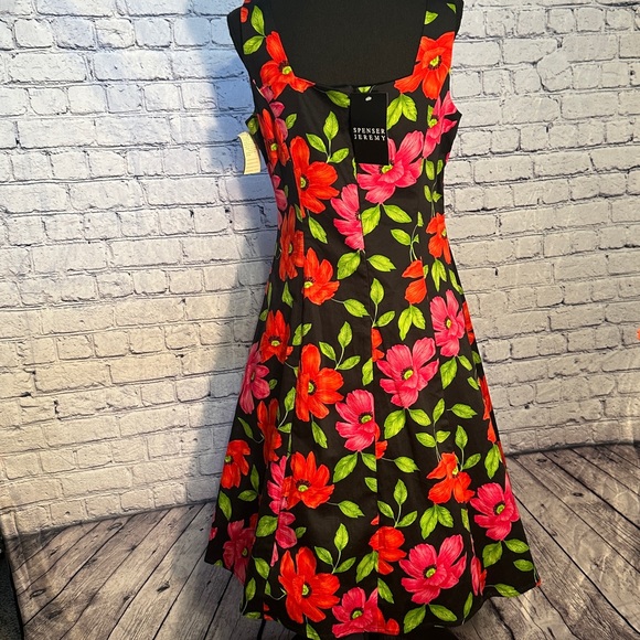 Spenser Jeremy Floral Retro Swing Dress 👗 Size 12 NWT Brand New - Picture 7 of 7